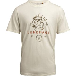 Lundhags Järpen Printed T-shirt M Chalk White Chalk White S