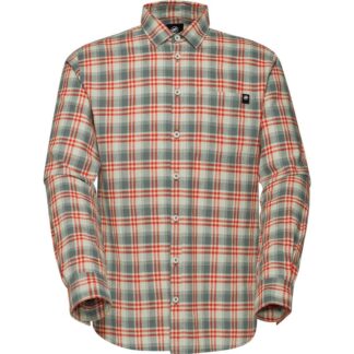 Mammut Trovat Summer Longsleeve Shirt Men Silver Sage/Mammut Red Silver Sage/Mammut Red S