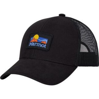Marmot Retro Trucker Hat Black Black Onesize