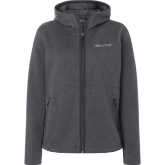Marmot Wm's Drop Line Full Zip Hoody Black Heather Black Heather S