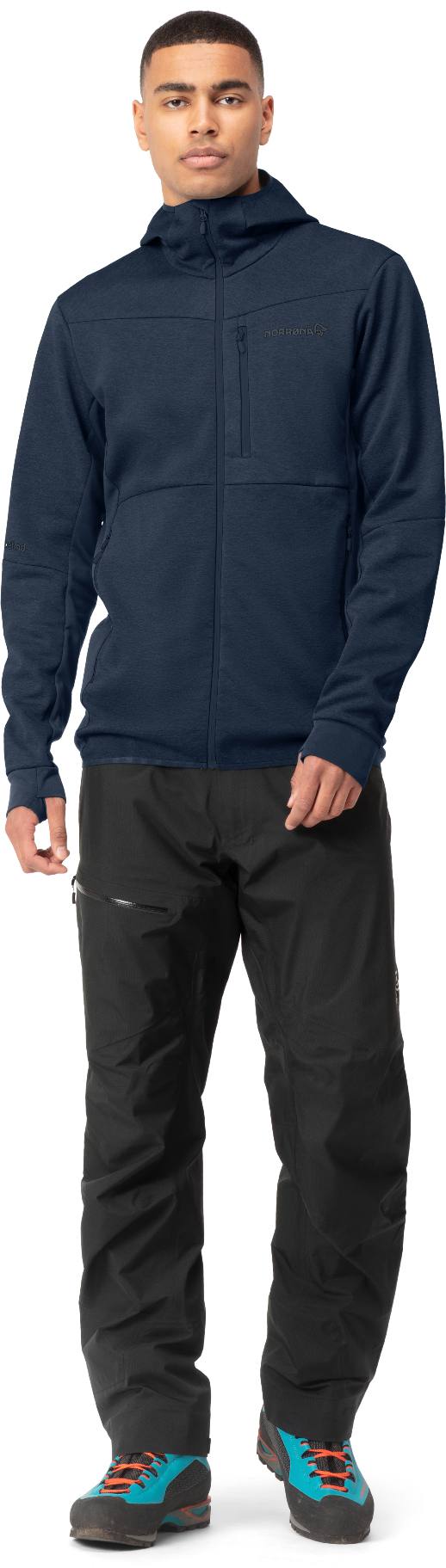 Norrøna Men's Falketind Warm2 Octa Hood mellanlagerhuvtröja