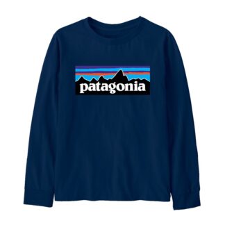 Patagonia K's L/S P-6 Logo T-Shirt New Navy New Navy XXL