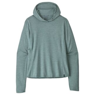 Patagonia W's Cap Cool Sun Hoody Nouveau Green - Blue Sage X-Dye - L