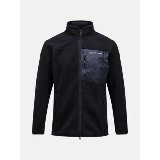 Peak Performance M Pile Zip Jacket Black Black S