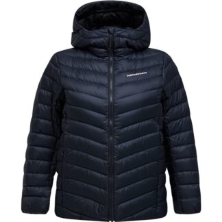 Peak Performance W Frost Down Hood Jacket Black - S