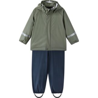 Reima Rain Outfit, Tihku Greyish Green - 104 cl