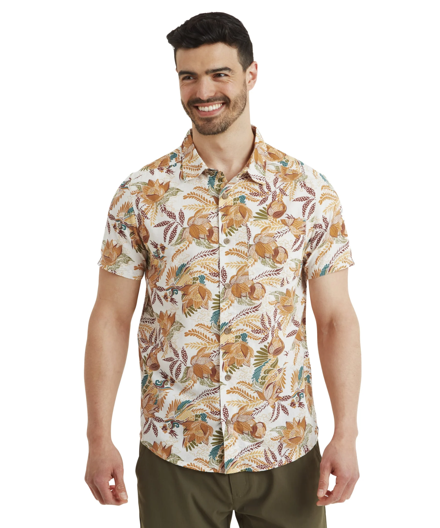 Sherpa Men's Phoenix Short Sleeve Shirt kortärmad krage