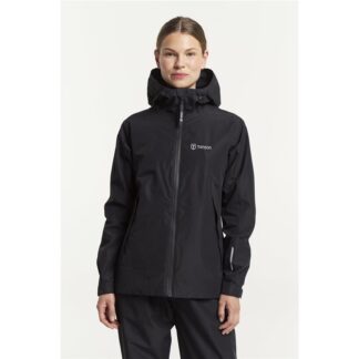 Tenson Winga Rain Jacket Women Black Black XS