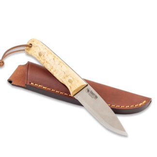 Casström Woodsman Knife Masurbjörk Med Eldstål