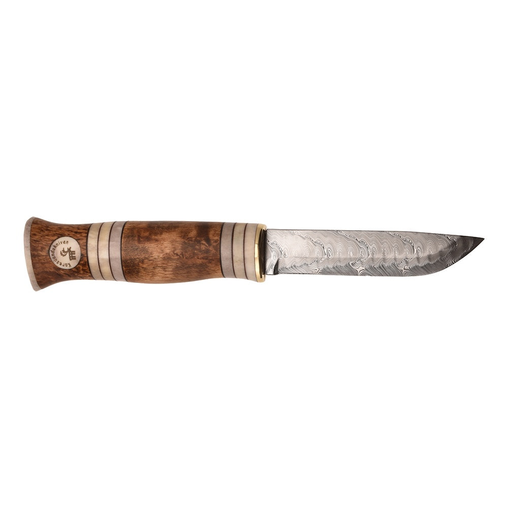 Karesuandokniven Jaktkniv Karesuando Damasteel Nordic Light