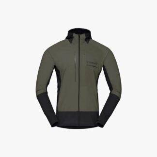 Norrøna Senja Alpha90 Zip Hood M's Olive Night - M