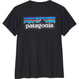 Patagonia W's P-6 Logo Responsibili-Tee Black - XS