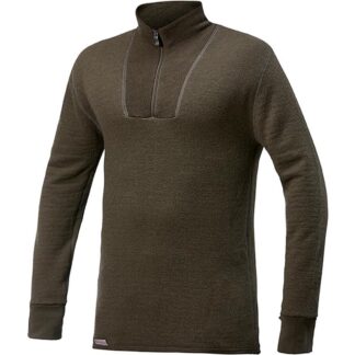 Woolpower Zip Turtleneck 400 Pine Green - L