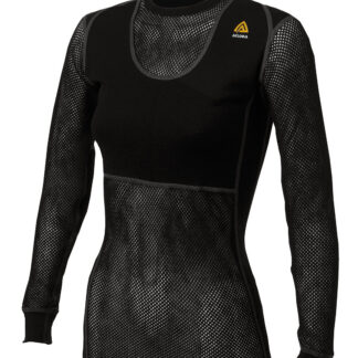 Aclima WoolNet Original Crewneck Shirt Women Jet Black