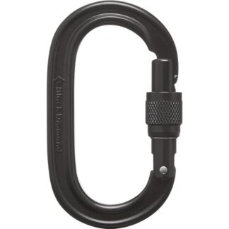 Black Diamond Oval Keylock Scrwgt Carabiner Black