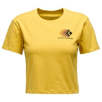 Black Diamond W Faded Crop Ss Tee Soft Ochre - S