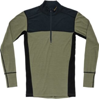 Devold Lauparen Merino 190 Zip Neck Man Ink/Lichen/Black - S