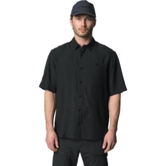 Houdini M's Tree Shortsleeve Shirt True Black Light - S