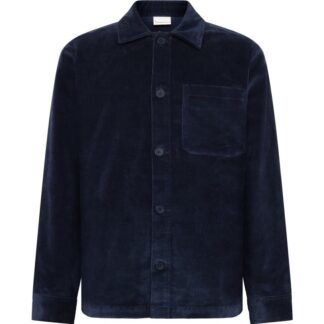 KnowledgeCotton Apparel Organic Cotton Corduroy Overshirt GOTS Night Sky - XXL