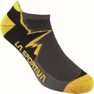 La Sportiva Climbing Socks Carbon/Yellow - S