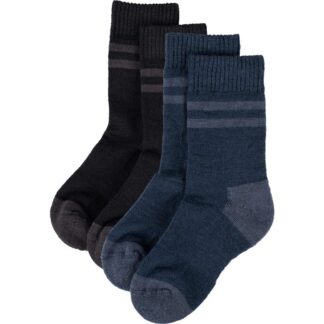 Lindberg Vandra Wool Socks. 2-P Black/Navy - 29-32