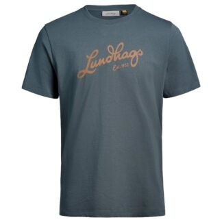 Lundhags Järpen Logo T-shirt M Dk Sky Blue - M