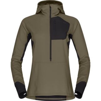 Norrøna Senja Warm1 Hood W´s Olive Night - XS