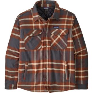 Patagonia M's LW Insulated Fjord Flannel Shirt Ashore: Ink Black - S