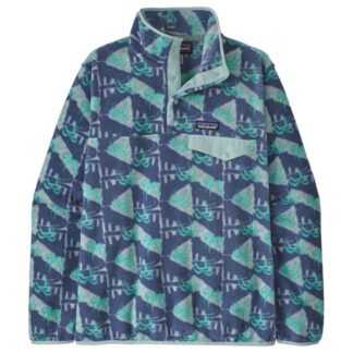 Patagonia W's LW Synch Snap-T P/O Jaguar Geo: Blue Sage - S
