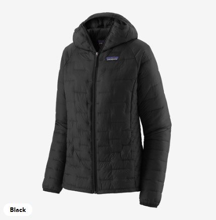 Patagonia W's Micro Puff Hoodyen Black - XS