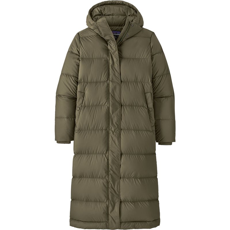 Patagonia W's Silent Down Long Parka Basin Green - XS