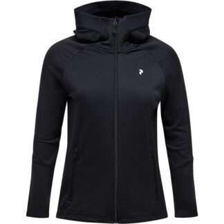 Peak Performance Rider Essentials Midlayer Zip Hood Women Black/Black - S