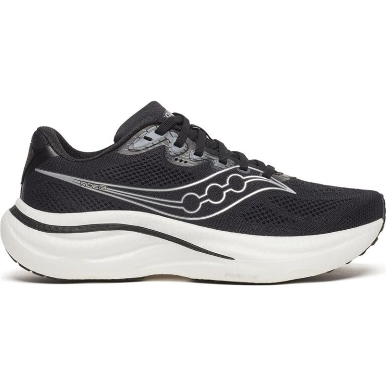 Saucony Ride 19 Wide M Black/Silver