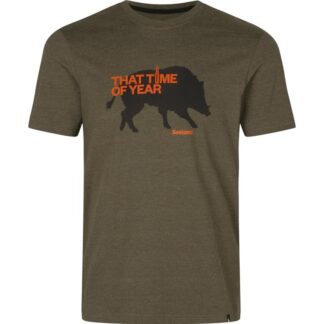 Seeland That Time T-shirt Pine Green Melange - M
