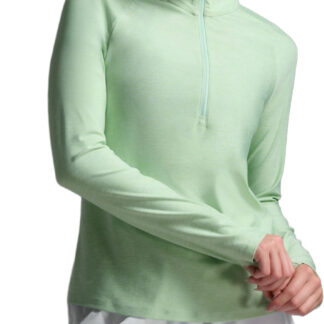 2XU Aero 1/2 Zip W Dam Ljusgrön L | Mellanlager Tröja