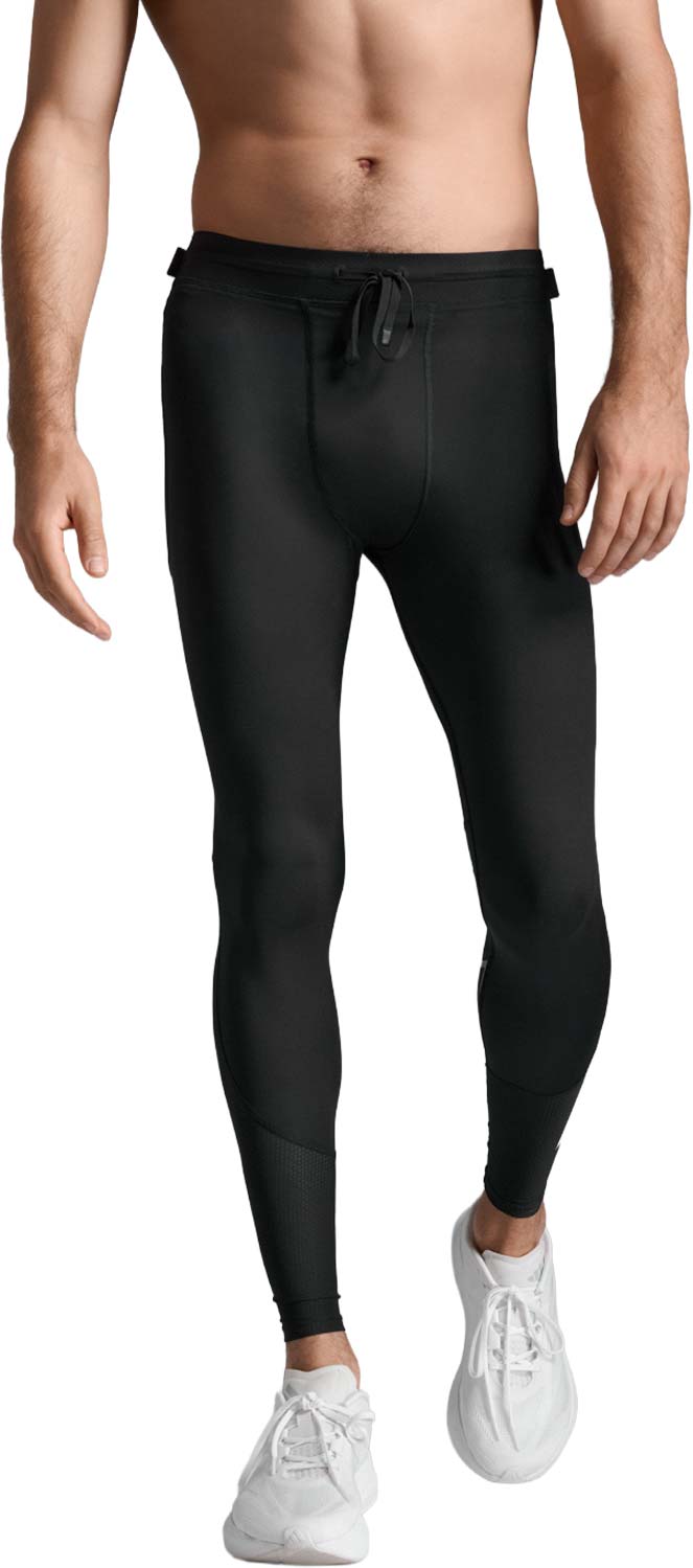 2XU Aero Mesh Compression Tights M Herr Svart L | Löpartights