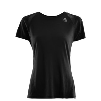 Aclima LightWool Sports T-Shirt W Jet Black | Rue Des Mille