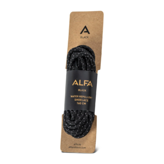 Alfa Skosnöre Black | Rue Des Mille