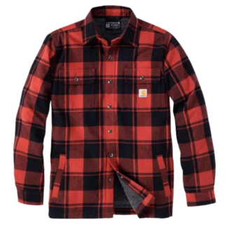 Carhartt Flanell Sherpa Lined Jacket Red | Rue Des Mille