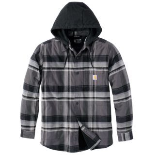 Carhartt Flannel Sherpa Lined Shirt Jacket Black | Rue Des Mille