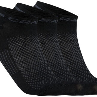 Craft Core Dry Shafless Sock 3-pack Svart 34/36 | Löparstrumpor