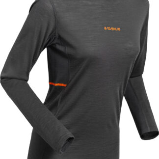 Dahlie Performance Wool LS W Dam Mörkgrå L | Underställ Tröja