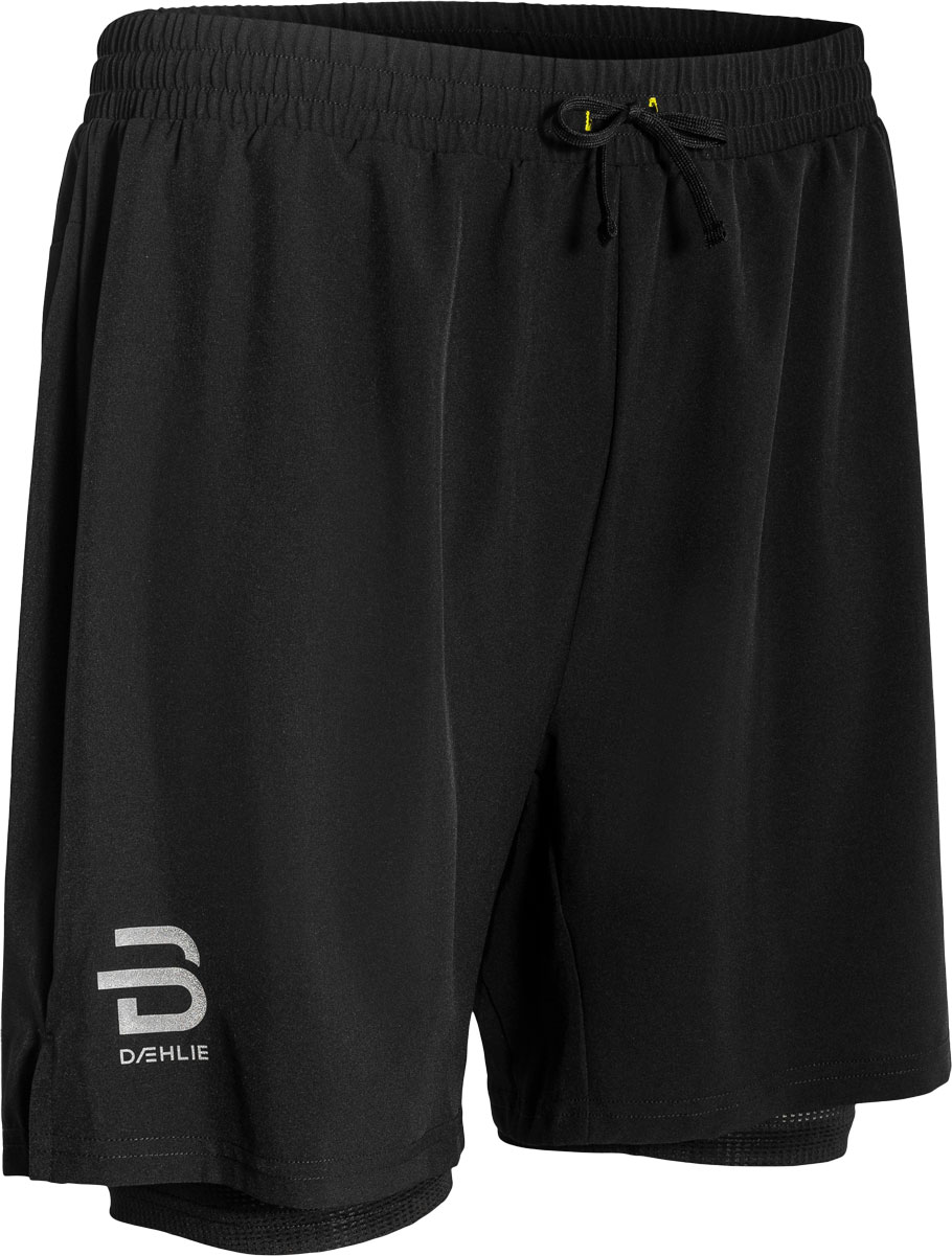 Dahlie Shorts Run 2-In-1 M Herr Svart L | Löparshorts