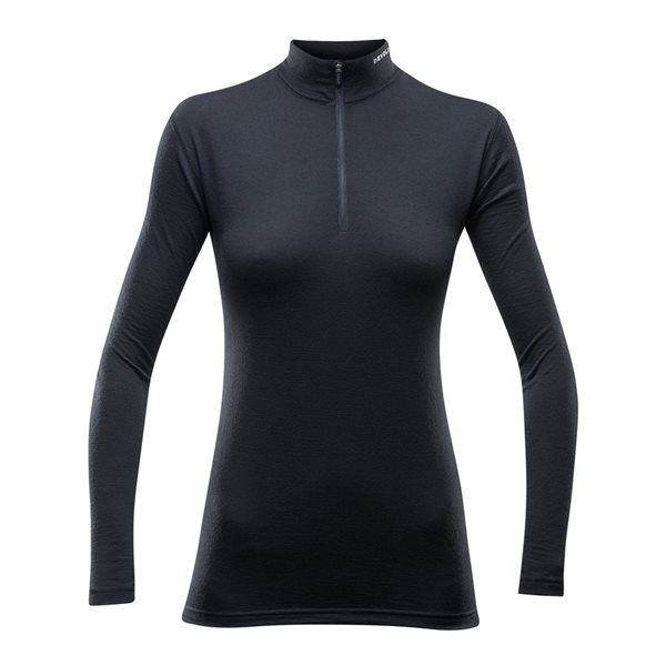 Devold Breeze Woman Half Zip Neck Black - S