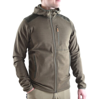 Fjällräven Keb Fleece Hoodie Laurel Green Deep Forest | Rue Des Mille