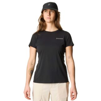 Houdini W's Pace Air Message Tee True Black / Houdini Logo - XS