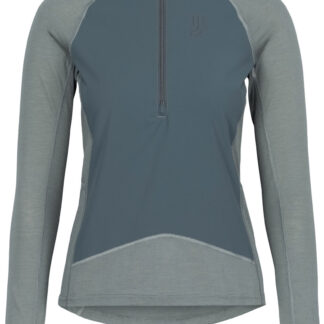 Johaug Discipline Wind Half Zip W Dam Mörkgrön XL | Längdskidjacka