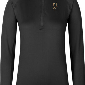 Johaug Elemental Half Zip W Dam Svart M | Mellanlager Tröja