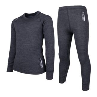 Lindberg Merino Set Jr Black Melange - 90