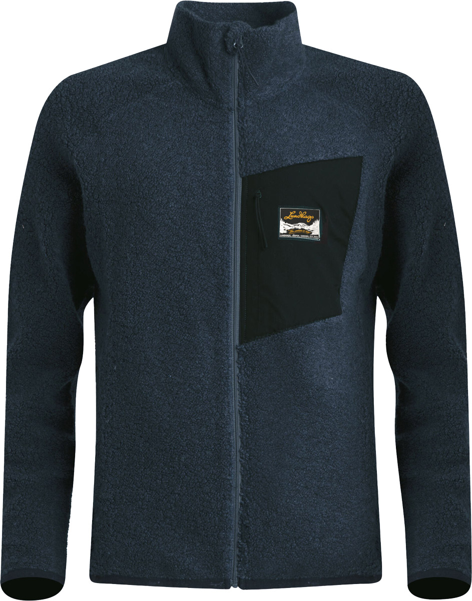 Lundhags Flok Wool Pile W Dam Blå XS | Mellanlager Tröja
